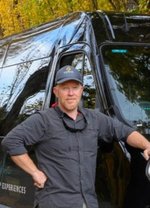 Sam Bradley and his chariot somewhere in Tasmania - Copy